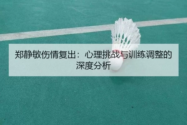 郑静敏伤情复出：心理挑战与训练调整的深度分析